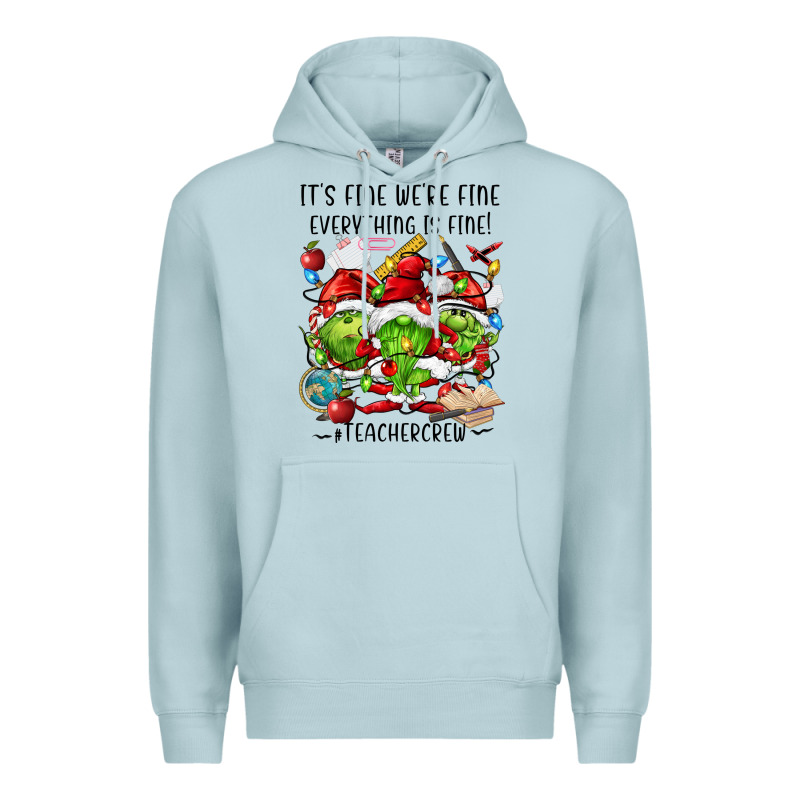 It's Fine We're Fine Everythıng Is Fine! Premium Hoodie by FaDigitalArtStudio | Teevron
