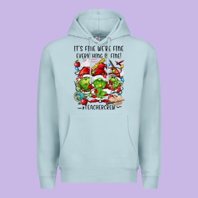 It's Fine We're Fine Everythıng Is Fine! Premium Hoodie Designed By Fadigitalartstudio