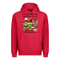 Cardinal it's fine we're fine everythıng is fine! Premium Hoodie - FaDigitalArtStudio