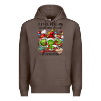 Coffee it's fine we're fine everythıng is fine! Premium Hoodie - FaDigitalArtStudio