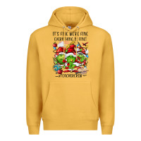 Mustard it's fine we're fine everythıng is fine! Premium Hoodie - FaDigitalArtStudio