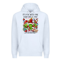 White it's fine we're fine everythıng is fine! Premium Hoodie - FaDigitalArtStudio
