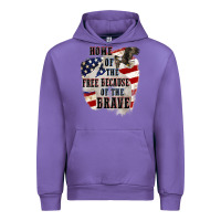 Tulip Home of the free because of the brave 4th of july Urban Hoodie - CowGirlArtShop