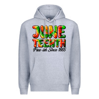 Heather Grey juneteenth free ish since 1865 Premium Hoodie - HRA Design Shop