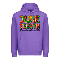 Purple juneteenth free ish since 1865 Premium Hoodie - HRA Design Shop