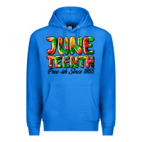 True Royal juneteenth free ish since 1865 Premium Hoodie - HRA Design Shop