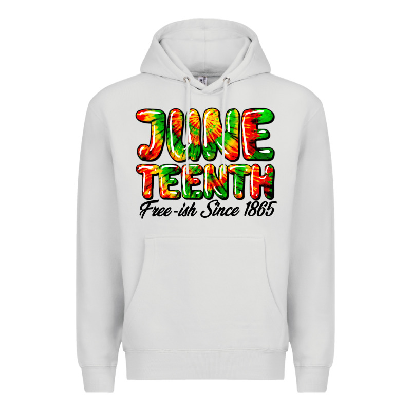Juneteenth Free Ish Since 1865 Premium Hoodie by HRA Design Shop | Teevron