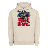 Home Of The Free Because Of The Brave 4th Of July Urban Hoodie | Teevron