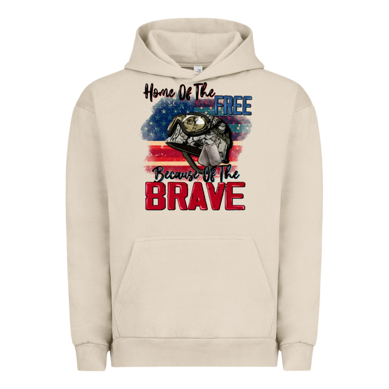 Home Of The Free Because Of The Brave 4th Of July Urban Hoodie by CowGirlArtShop | Teevron