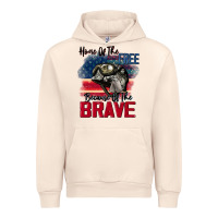 Sandshell Home of the free because of the brave 4th of july Urban Hoodie - CowGirlArtShop