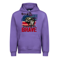 Tulip Home of the free because of the brave 4th of july Urban Hoodie - CowGirlArtShop