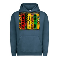 Pigment Midnight Navy black lives matter tumbler Urban Hoodie - HRA Design Shop