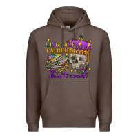Coffee king cake calories don't count skull Premium Hoodie - FaDigitalArtStudio