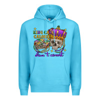 Ocean Blue king cake calories don't count skull Premium Hoodie - FaDigitalArtStudio