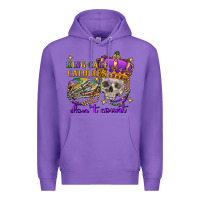 Purple king cake calories don't count skull Premium Hoodie - FaDigitalArtStudio