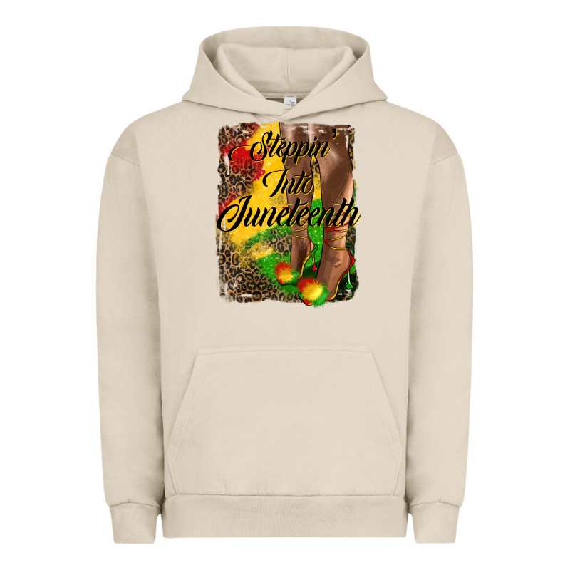 Steppin'  Into Juneteenth Urban Hoodie by HRA Design Shop | Teevron