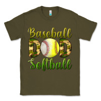 Army Green Baseball Dad Softball Classic Tee - BundleAndBundleShop