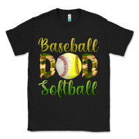 Black Baseball Dad Softball Classic Tee - BundleAndBundleShop