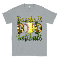 Heather Grey Baseball Dad Softball Classic Tee - BundleAndBundleShop