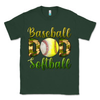 Sports Green Baseball Dad Softball Classic Tee - BundleAndBundleShop