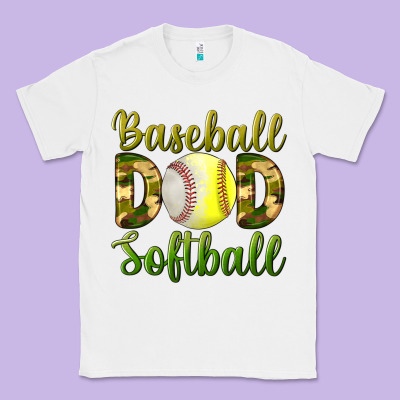 Baseball Dad Softball Classic Tee Designed By Bundleandbundleshop