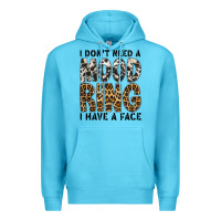 Ocean Blue i dont need a mood ring i have a face Premium Hoodie - CowhideDigitalArt