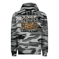 Slate Camo i dont need a mood ring i have a face Premium Hoodie - CowhideDigitalArt