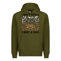 Army Green i dont need a mood ring i have a face Premium Hoodie - CowhideDigitalArt
