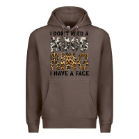 Coffee i dont need a mood ring i have a face Premium Hoodie - CowhideDigitalArt