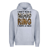 Heather Grey i dont need a mood ring i have a face Premium Hoodie - CowhideDigitalArt