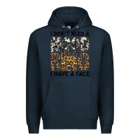 Navy i dont need a mood ring i have a face Premium Hoodie - CowhideDigitalArt