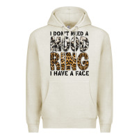 Oatmeal Heather i dont need a mood ring i have a face Premium Hoodie - CowhideDigitalArt