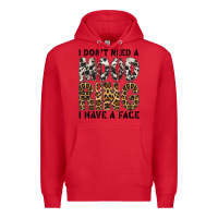 Red i dont need a mood ring i have a face Premium Hoodie - CowhideDigitalArt