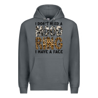 Rock i dont need a mood ring i have a face Premium Hoodie - CowhideDigitalArt