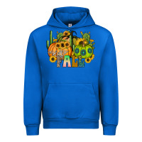 Cobalt hello fall Urban Hoodie - CowhideDigitalArt