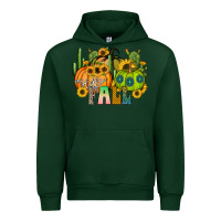 Foreset Green hello fall Urban Hoodie - CowhideDigitalArt