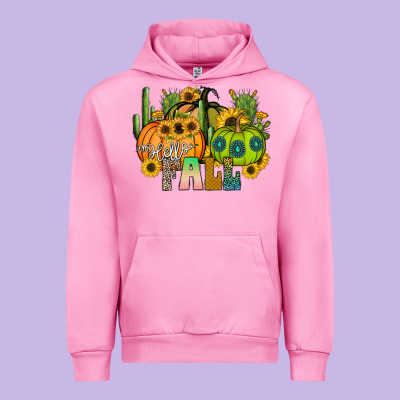 Hello Fall Urban Hoodie Designed By Cowhidedigitalart