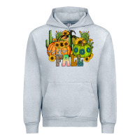 Heather Grey hello fall Urban Hoodie - CowhideDigitalArt