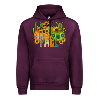Mauve Wine hello fall Urban Hoodie - CowhideDigitalArt