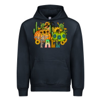 Navy hello fall Urban Hoodie - CowhideDigitalArt