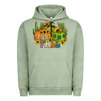 Pigment Oil Green hello fall Urban Hoodie - CowhideDigitalArt