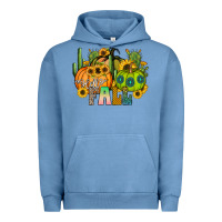 Pigment Pebble Blue hello fall Urban Hoodie - CowhideDigitalArt