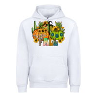 White hello fall Urban Hoodie - CowhideDigitalArt
