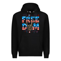 Black Freedom rock hand Premium Hoodie - Neo Western
