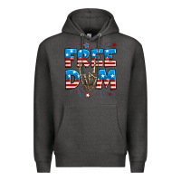 Charcoal Heather Freedom rock hand Premium Hoodie - Neo Western
