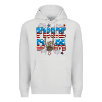 Dove Grey Freedom rock hand Premium Hoodie - Neo Western