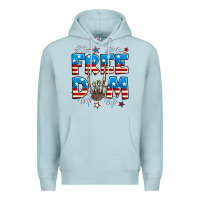Blue Mist Freedom rock hand Premium Hoodie - Neo Western