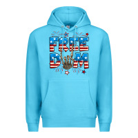 Ocean Blue Freedom rock hand Premium Hoodie - Neo Western