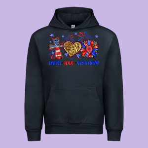 Faith Love Freedom Urban Hoodie Designed By Neo Western