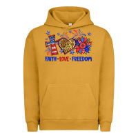 Pigment Peanut Butter faith love freedom Urban Hoodie - Neo Western